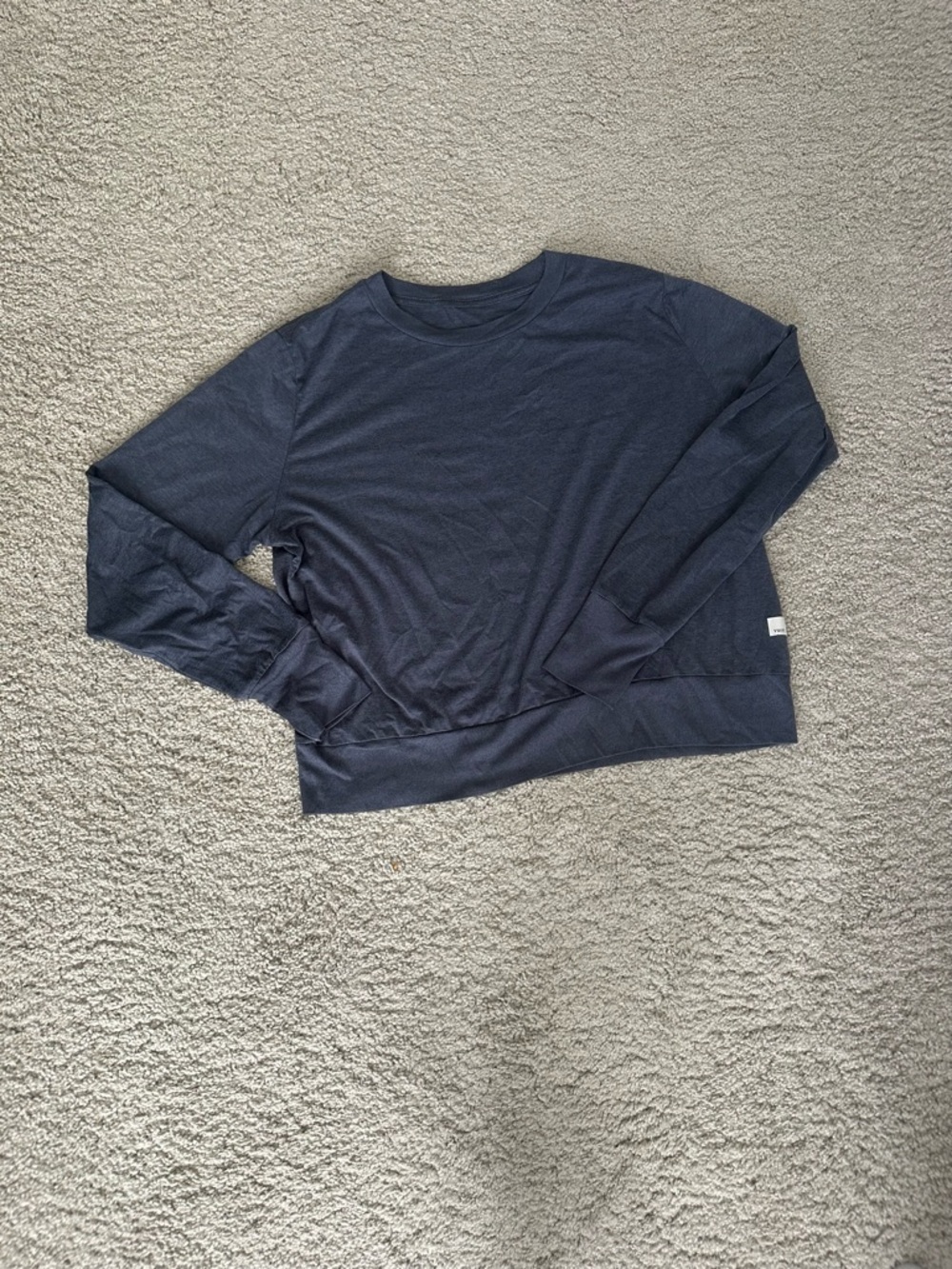 Vuori Navy Long Sleeve Pullover Top